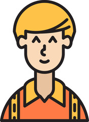 Obraz premium male character avatar illustration