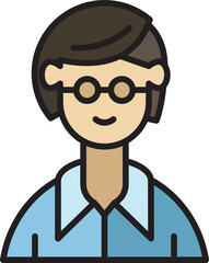business woman character avatar illustration