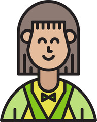 woman character avatar illustration