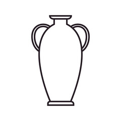 Amphora icon vector. Jug illustration sign. pottery symbol or logo.