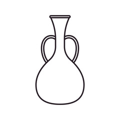 Amphora icon vector. Jug illustration sign. pottery symbol or logo.
