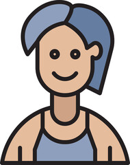 woman character avatar illustration