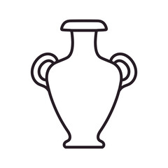 Amphora icon vector. Jug illustration sign. pottery symbol or logo.