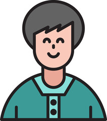 male character avatar illustration