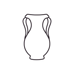 Amphora icon vector. Jug illustration sign. pottery symbol or logo.