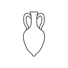 Amphora icon vector. Jug illustration sign. pottery symbol or logo.