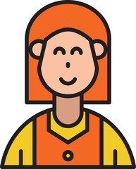 woman character avatar illustration