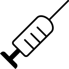 Isolated icon of a syringe. Concept of vaccination, injection and medical health. 