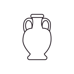Amphora icon vector. Jug illustration sign. pottery symbol or logo.