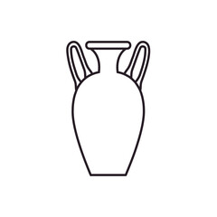 Amphora icon vector. Jug illustration sign. pottery symbol or logo.