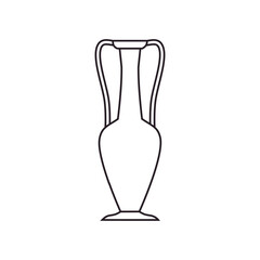 Amphora icon vector. Jug illustration sign. pottery symbol or logo.