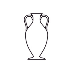 Amphora icon vector. Jug illustration sign. pottery symbol or logo.