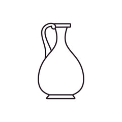 Amphora icon vector. Jug illustration sign. pottery symbol or logo.