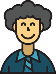 businessman character avatar illustration
