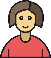woman character avatar illustration