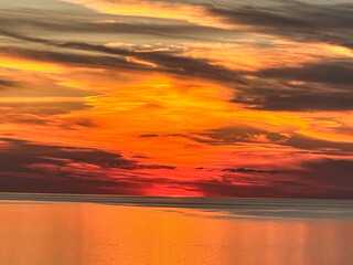Naklejka na ściany i meble Lake Michigan Sunset