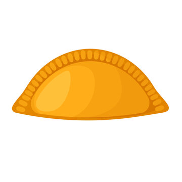 recommend clip art: empanada flat vector illustration logo icon clipart isolated on white background	