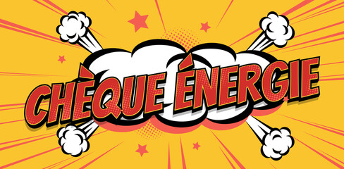 Fototapeta premium chèque énergie explosion