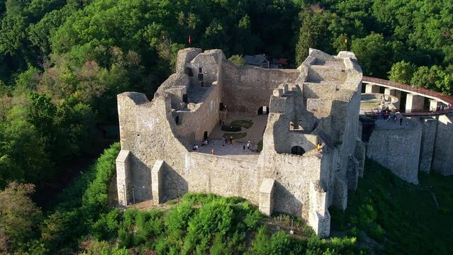 Neamt Citadel Ruins and Museum.Romania Editorial Photo - Image of