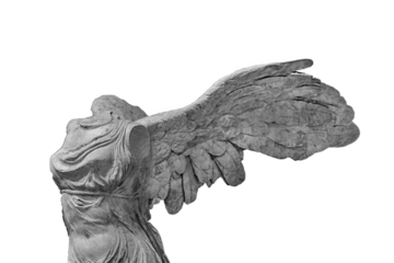 Samotracia sculpture isolated photo