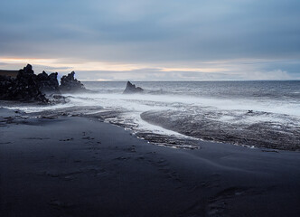black sand beaches of Iceland