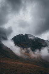 clouds over the mountains