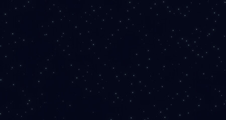 3d render of stars in the night sky  imitation 