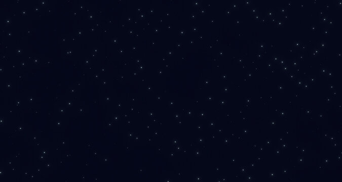3d render of stars in the night sky  imitation 