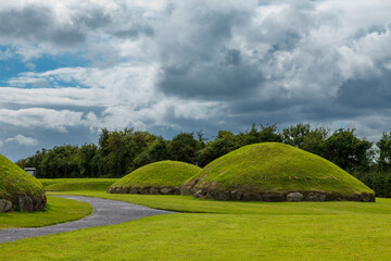 Naklejka premium The megalithic tombs of Newgrange in Ireland