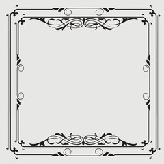 Frame, in the style of an ornament, Vector illustration eps 10, Art.