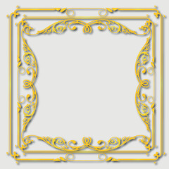 Frame, in the style of an ornament, Vector illustration eps 10, Art.