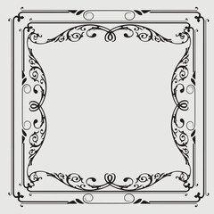 Frame, in the style of an ornament, Vector illustration eps 10, Art.