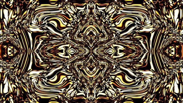 White and golden colors creative liquate animation with motion background