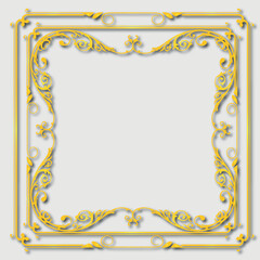 Frame, in the style of an ornament, Vector illustration eps 10, Art.