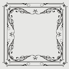 Frame, in the style of an ornament, Vector illustration eps 10, Art.