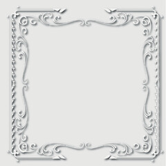 Frame, in the style of an ornament, Vector illustration eps 10, Art.