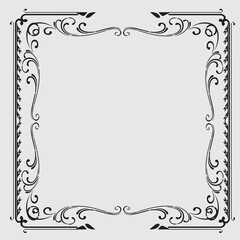 Frame, in the style of an ornament, Vector illustration eps 10, Art.