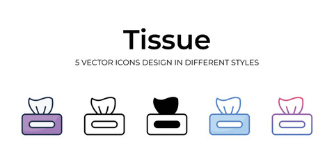 tissue icons Set vector Illustration.