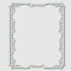 Frame, in the style of an ornament, Vector illustration eps 10, Art.