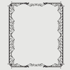 Frame, in the style of an ornament, Vector illustration eps 10, Art.