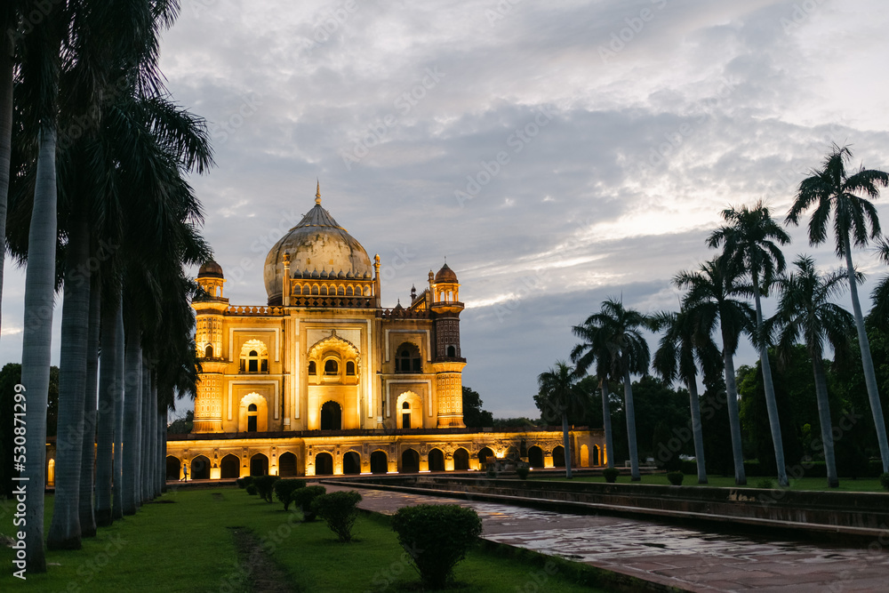 Canvas Prints safdarjung tomb night