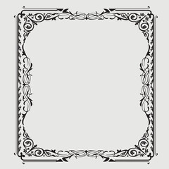 Frame, in the style of an ornament, Vector illustration eps 10, Art.