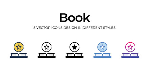 book icons set vector illustration. vector stock