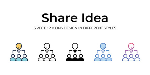 share idea icons set vector illustration. vector stock,