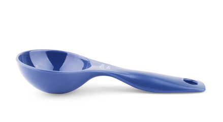Measuring spoons plastic on white background
