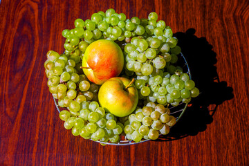 grapes in a basket