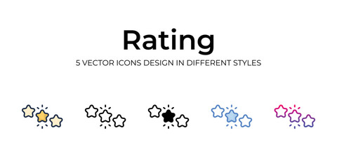 rating icons set vector illustration. vector stock,