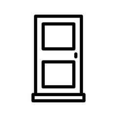 Door icon. exterior sign. vector illustration
