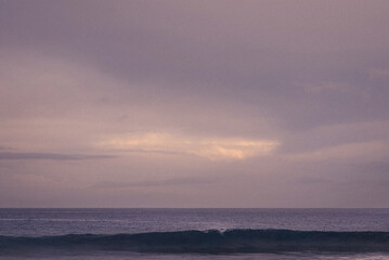 sunset over the sea