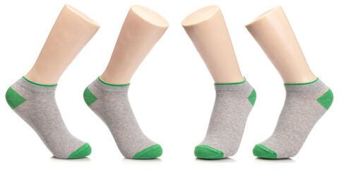 Low cut ankle sock on mannequin